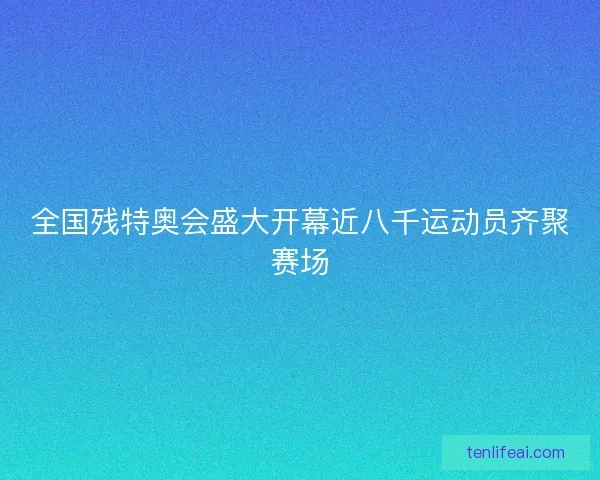 全国残特奥会盛大开幕近八千运动员齐聚赛场